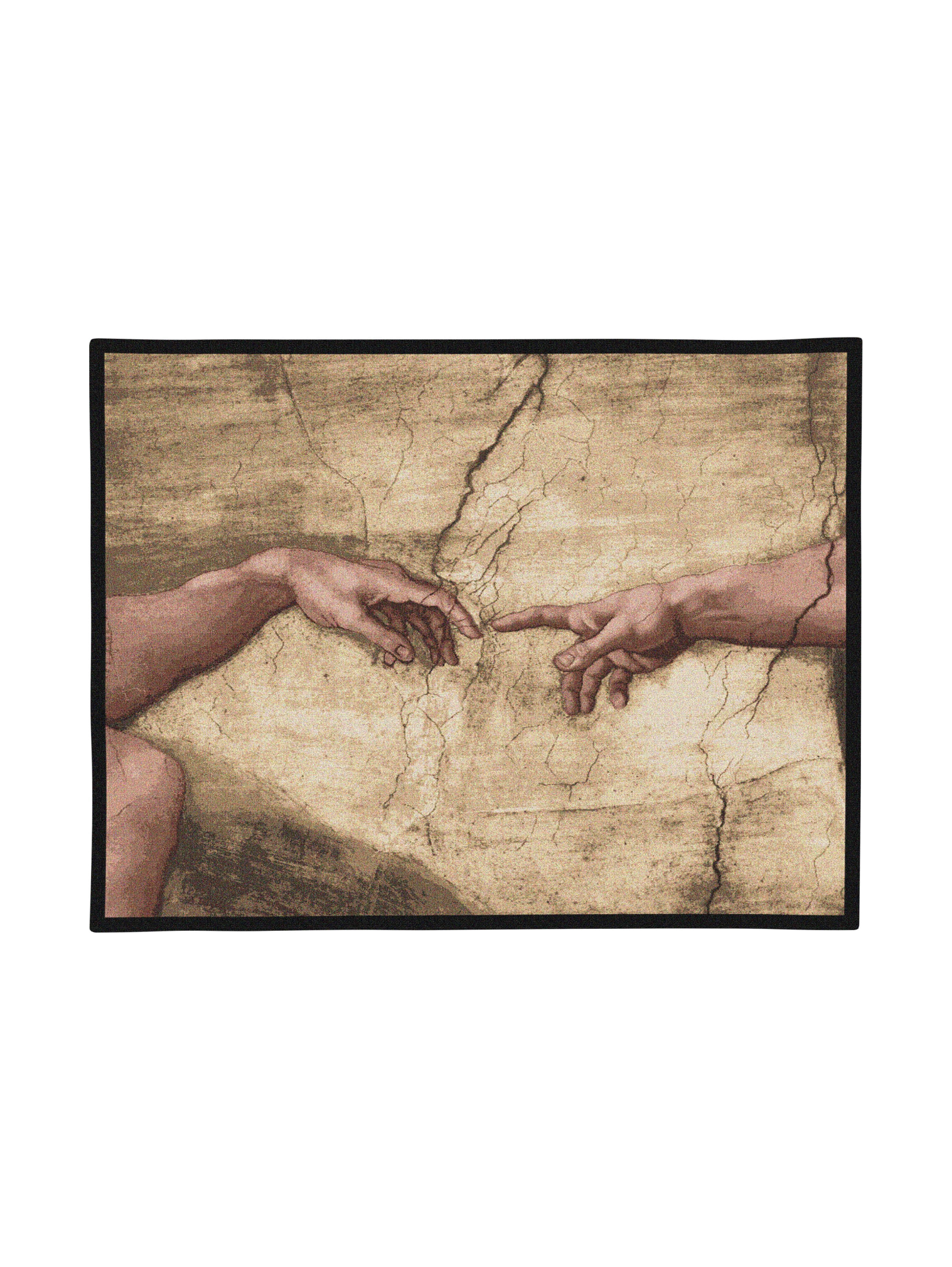 Creation Adam Wall Without Words Tapestry